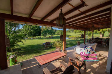Covered terrace with lake and golf views in Costa Blanca Costa Blanca Villas Rio Hato Panama