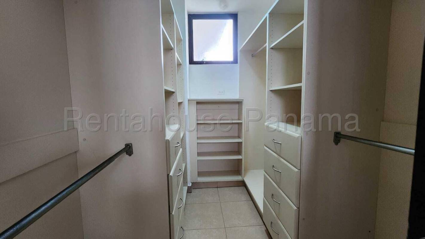 Renovated kitchen with granite countertops, stainless appliances in PH Costa del Este Tower Panama City