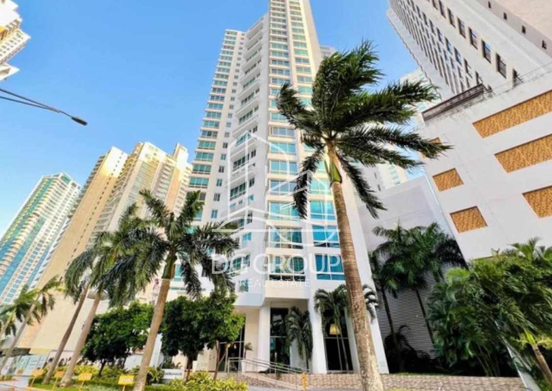 Modern bedroom with large window ocean view PH Santa Maria Tower Costa del Este