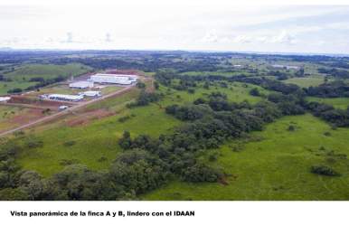 Two large farmland parcels with adjacent warehouses near pasture land La Chorrera Panama
