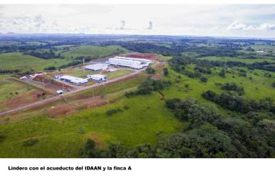 Industrial facilities with farmland backdrop La Chorrera Panama West