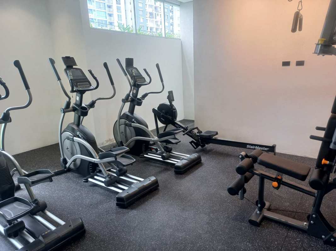 Community playground with slides and climbing in PH Villa de las Fuentes Panama