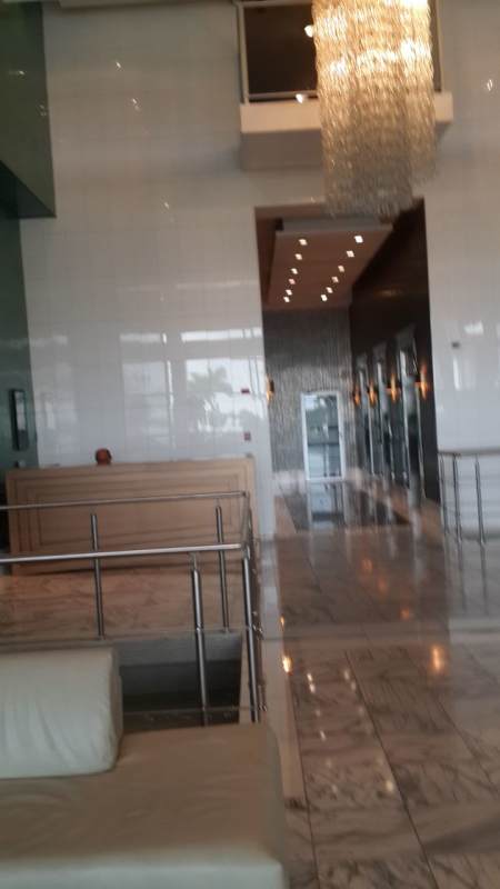 Balcony with panoramic ocean and skyline views in PH Waters on the Bay Avenida Balboa Panama City