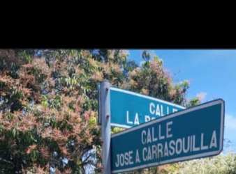 Corner street signage Pedasi Panama near lot for sale by Hola Realty