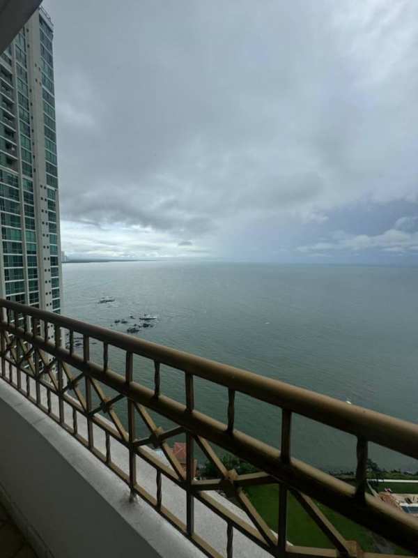 Contemporary kitchen with island granite counters stainless appliances Punta Pacifica Panama