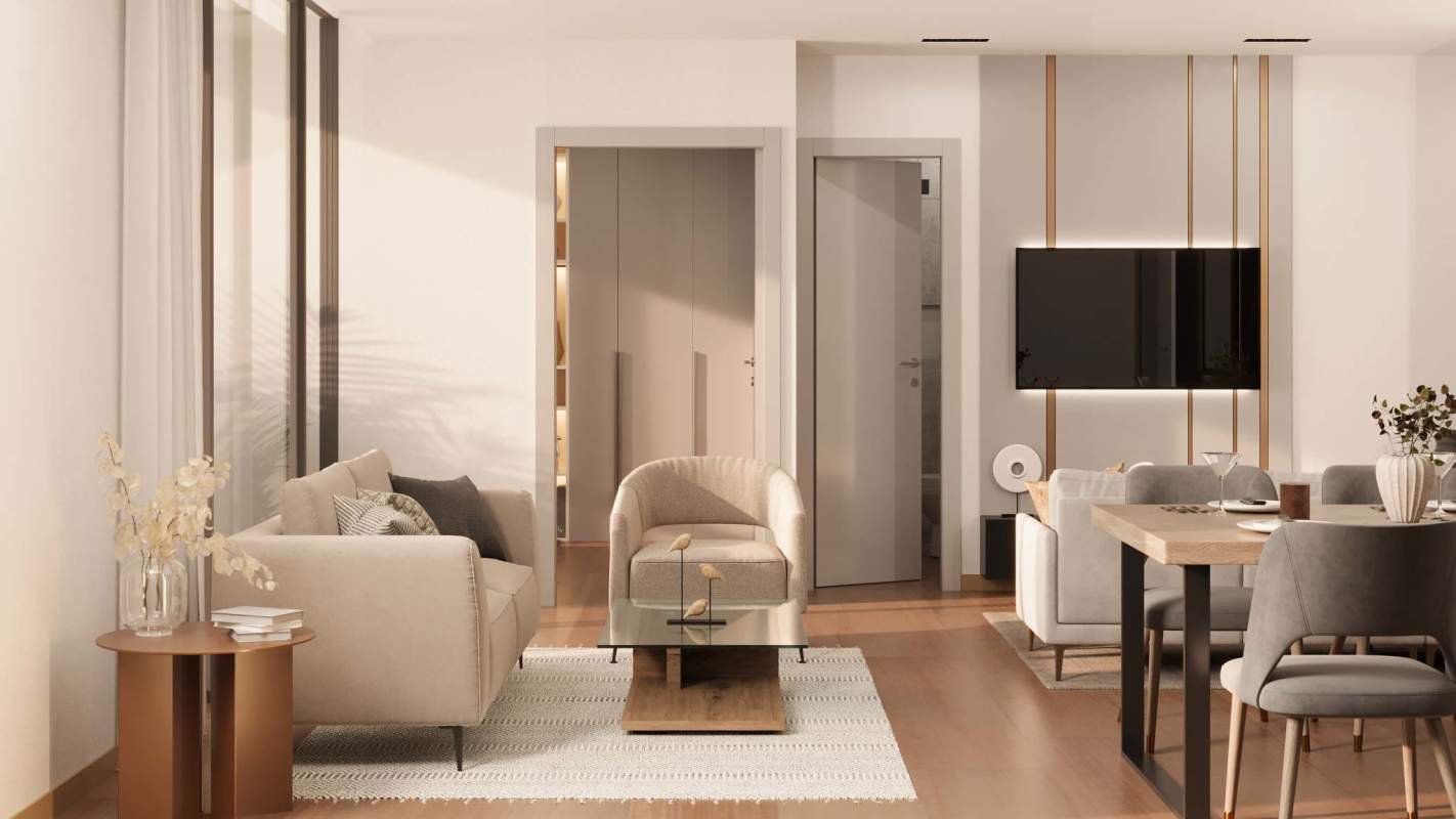 Luxury bathroom with marble and glass shower Moderna 360 Panama