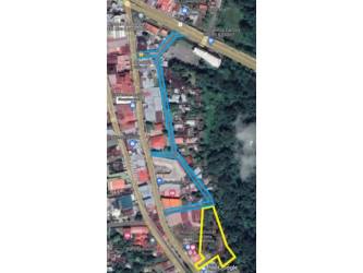 Cleared area of commercial land plot Paso Canoas border Panama