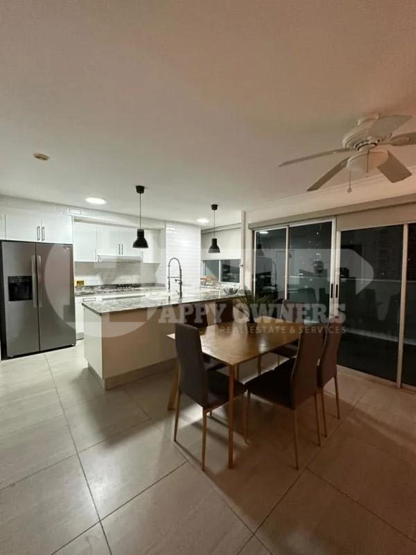 Bright bedroom with city views, split AC, built-in closet at PH Moon Tower Panama City