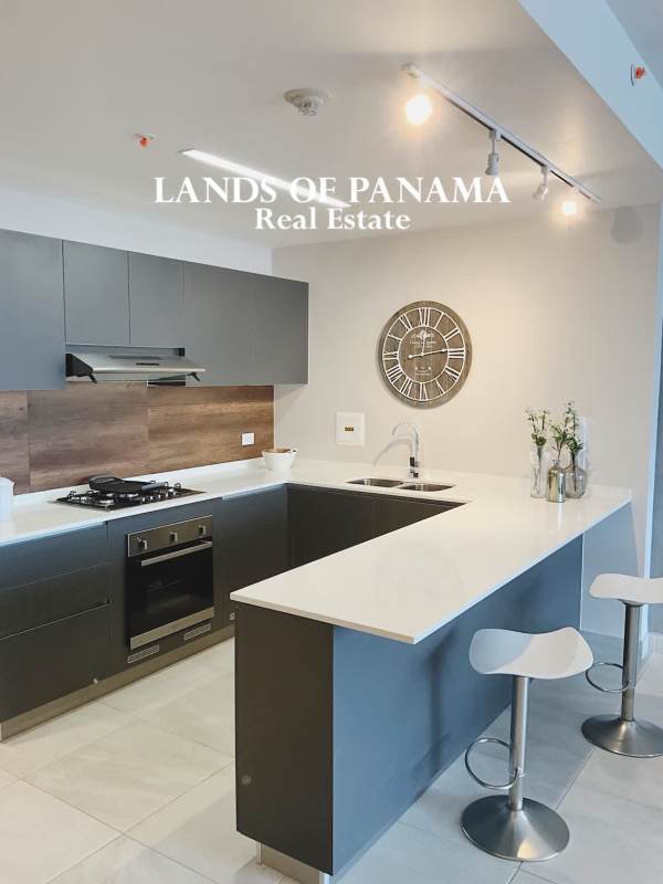 Kitchen with granite counters and appliances in PH Van Gogh El Cangrejo Panama
