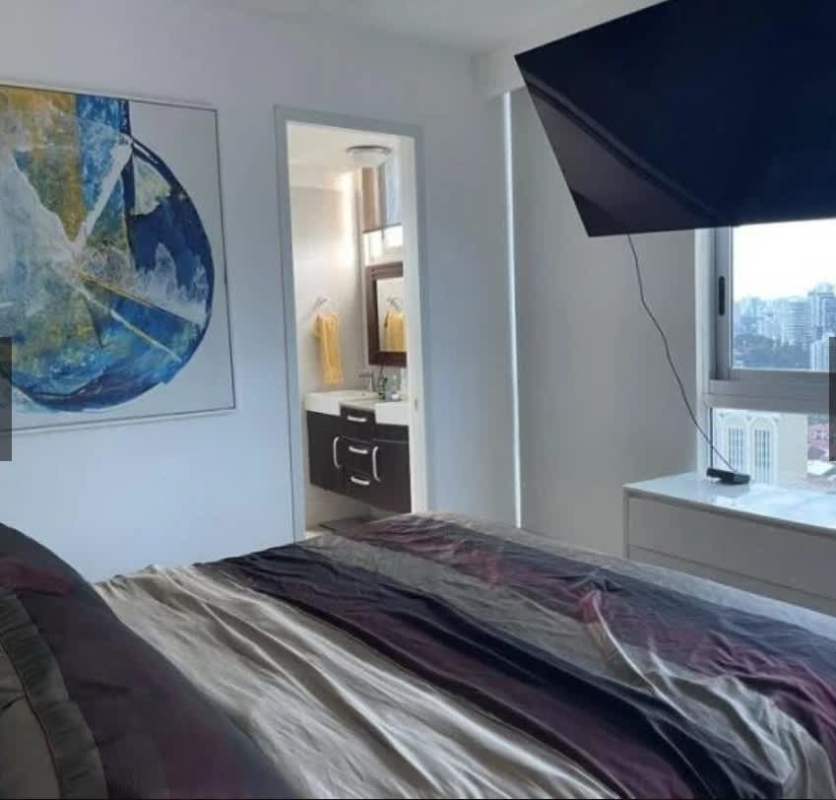 Condominium gym with city bay view PH Bayside Avenida Balboa Panama