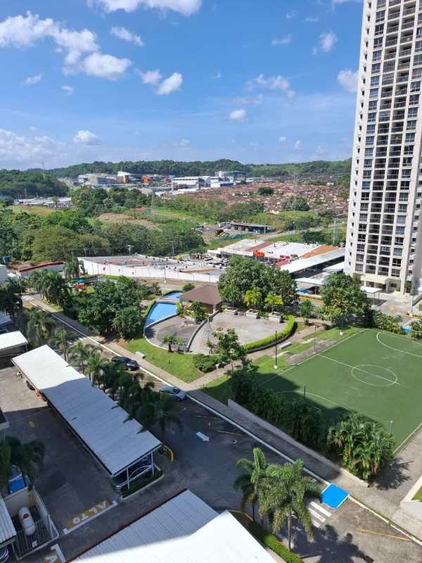 Contemporary bathroom with glass shower and tiled walls PH Rokas Condado del Rey Panama