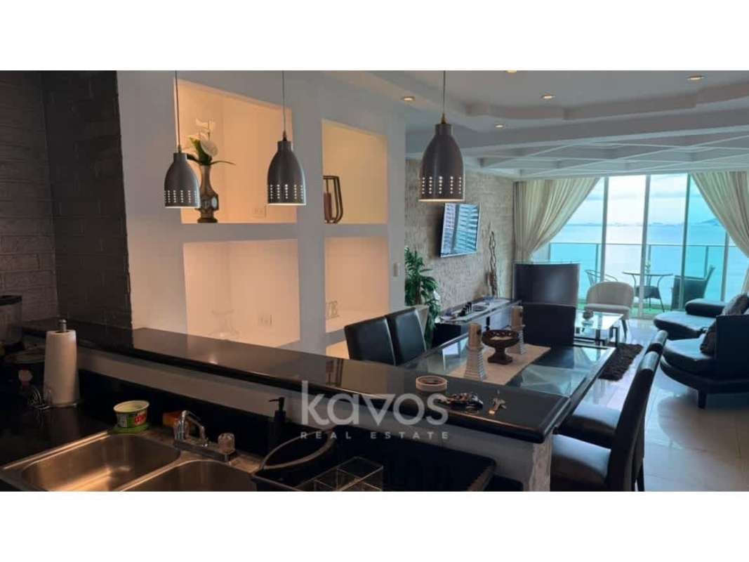 Master bedroom with ocean views, large windows and AC in PH Pacific Sea Panama