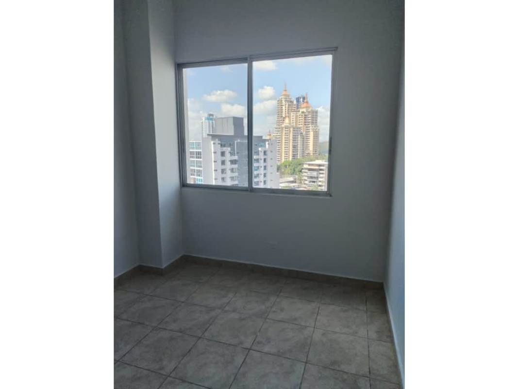 Master suite penthouse bedroom with walk-in closet and skyline views in PH Kubic Tower B El Cangrejo Panama City