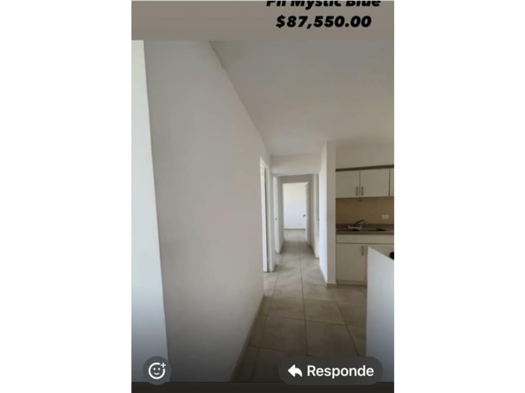 View from hallway to kitchen in PH Mystic Blue Tower 200 Panama