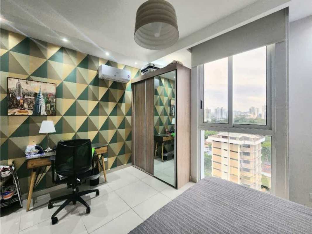 Kitchen with granite countertops, stainless steel appliances in PH San Francisco Bay Panama