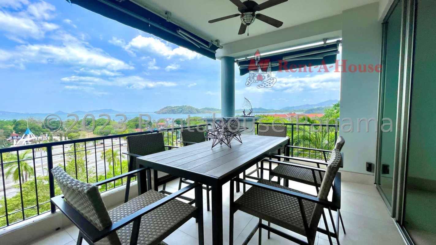 Spacious kitchen with granite countertops and modern finishes in PH Amador Marina Suites