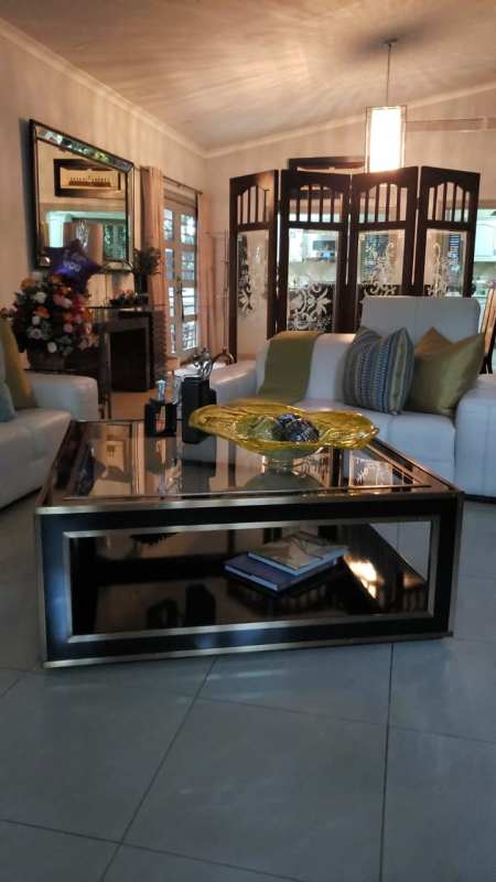 White sofa living room Xmas tree bright living space rental Ancon Panama City