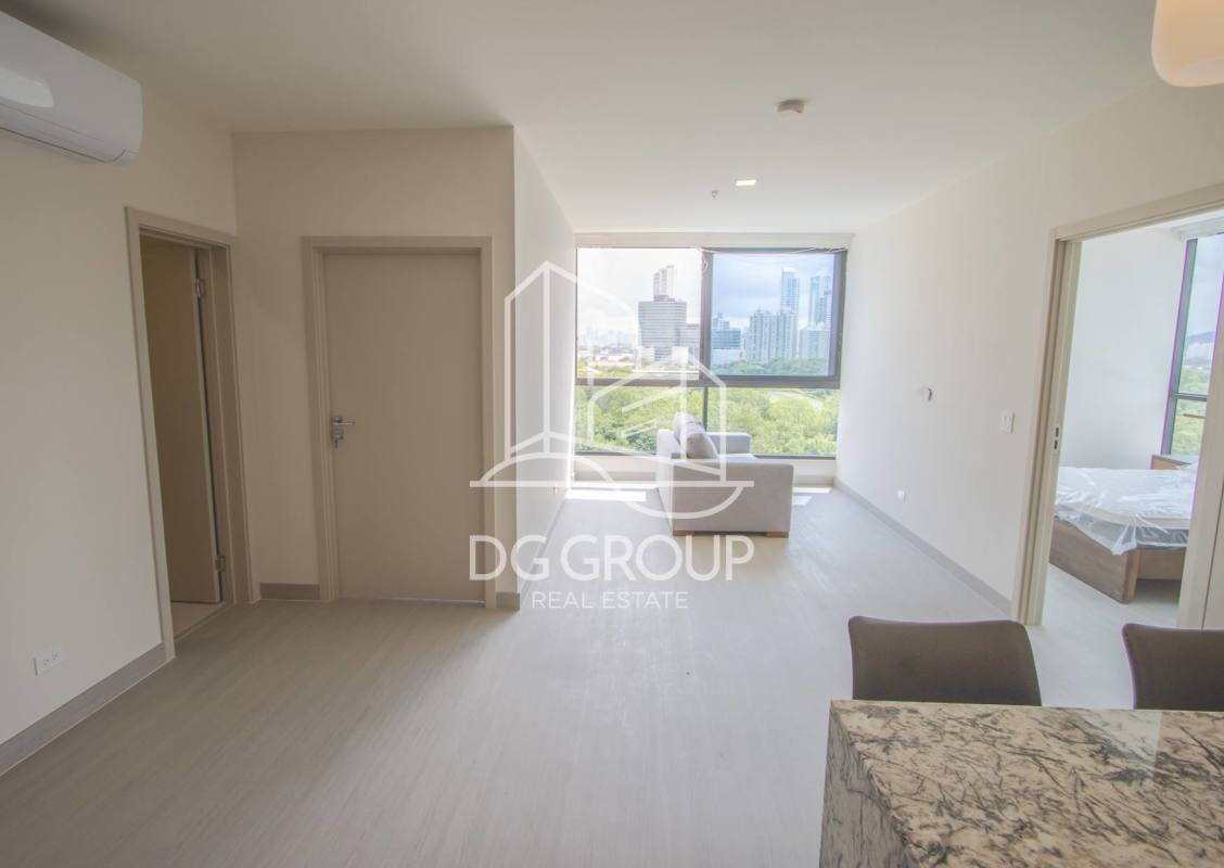 Rooftop lounge panoramic city view PH Arcadia Costa del Este Panama skyline