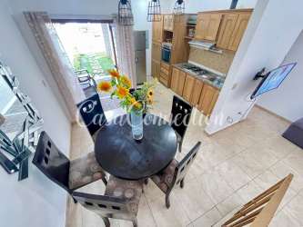 Bedroom with air conditioning, closet, ceiling fan rented furnished duplex David Chiriquí