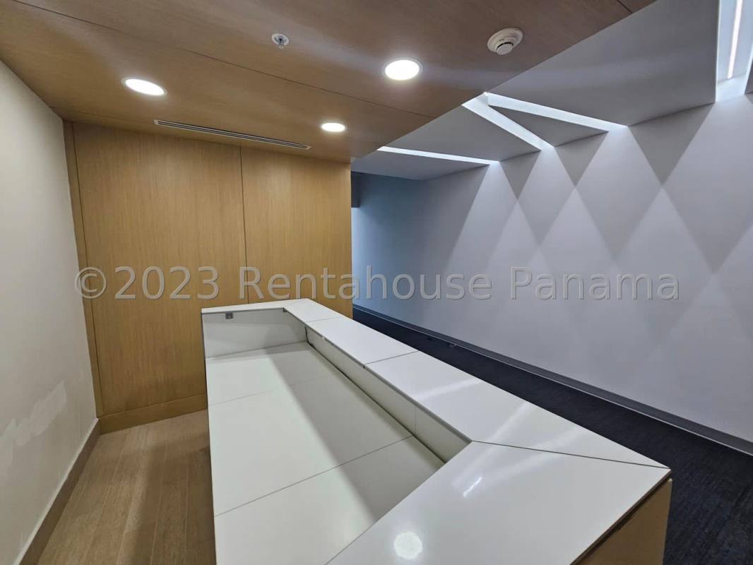 Reception area modern lobby office building Costa del Este Panama