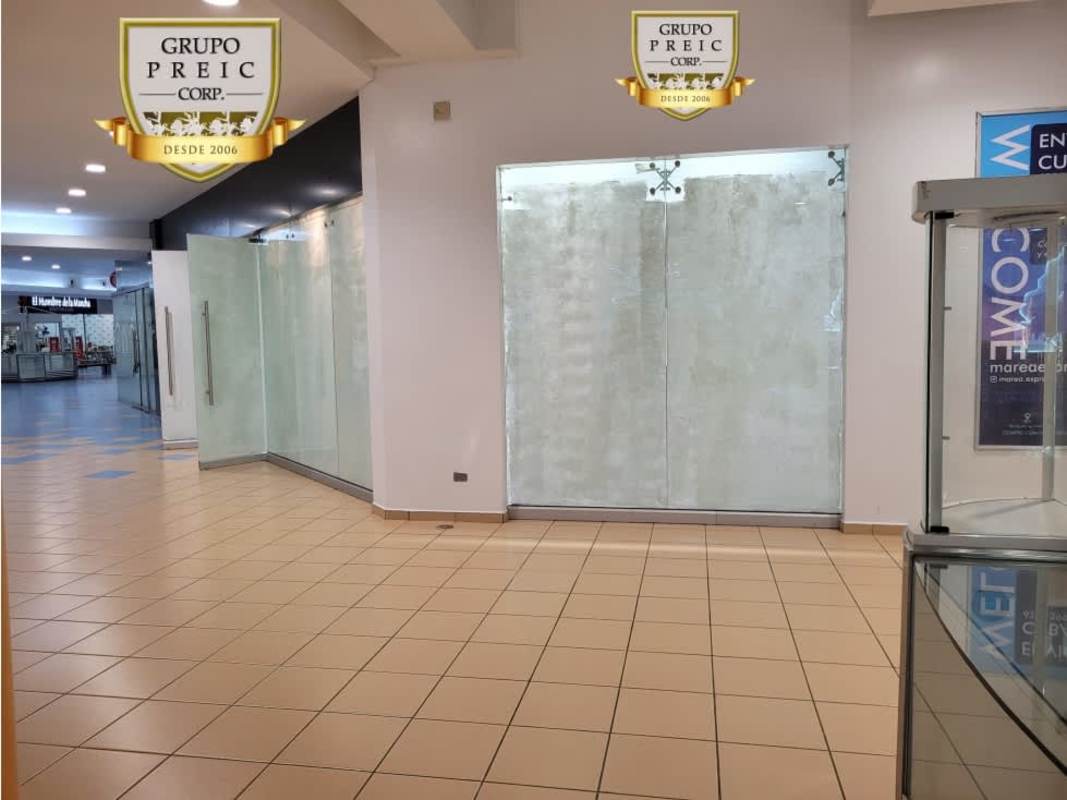 Interior commercial space with glass doors and modern finish Albrook Mall