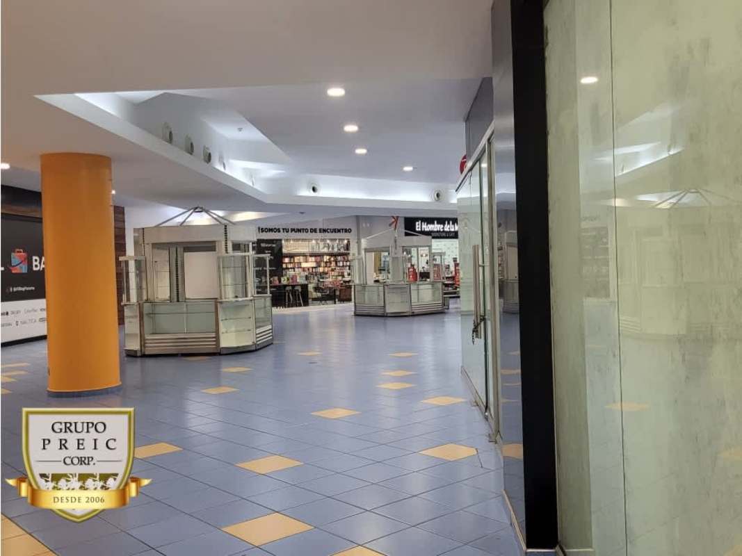 Two-level commercial unit interior ground floor and mezzanine Albrook Mall