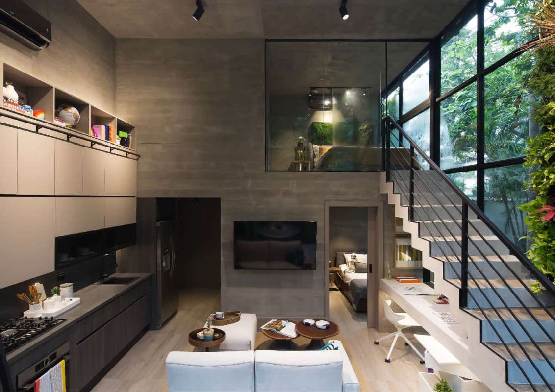 Contemporary demo kitchen space with ocean view at PH Dovle Coco del Mar