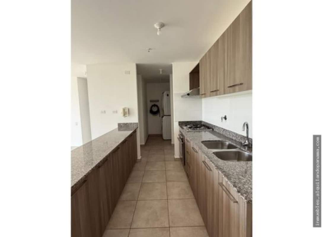 Kitchen with granite countertop, upper cabinets, gas stove PH Hacienda Golf