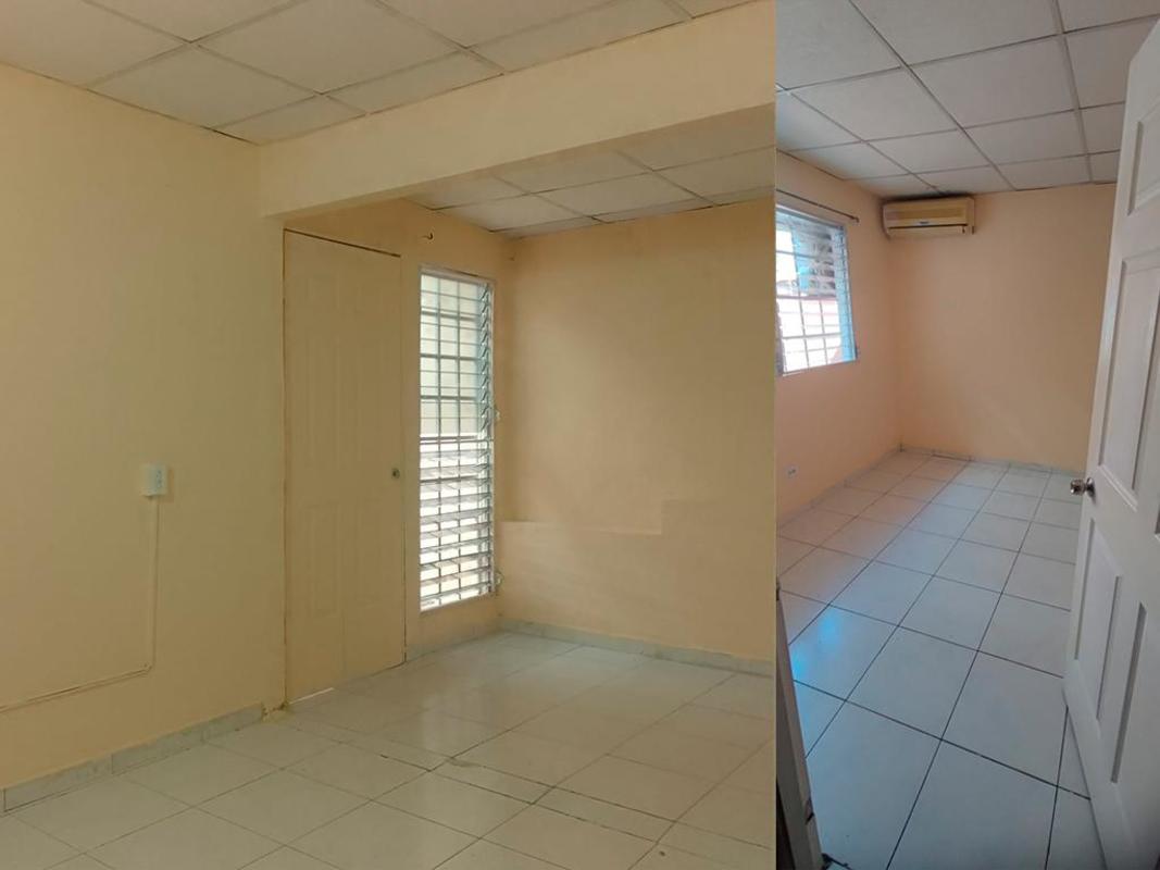 Bedroom with AC, tile floor, security window bars Villa Zaita rental Panama