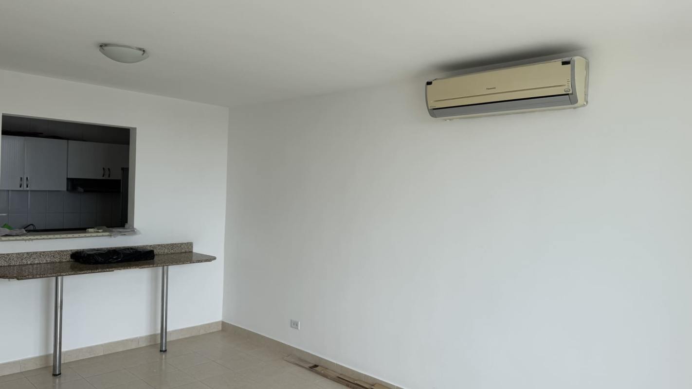 Balcony overlooking Panama City skyline PH Plaza Edison apartment Edison Park Panama