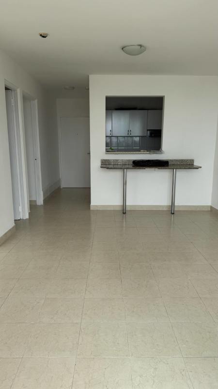 Living room with city view balcony and natural light PH Plaza Edison Panama City apartment for rent