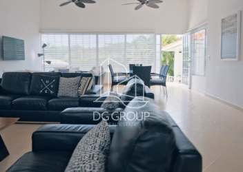 Modern kitchen dark cabinetry granite tops beach villa Coronado Panama