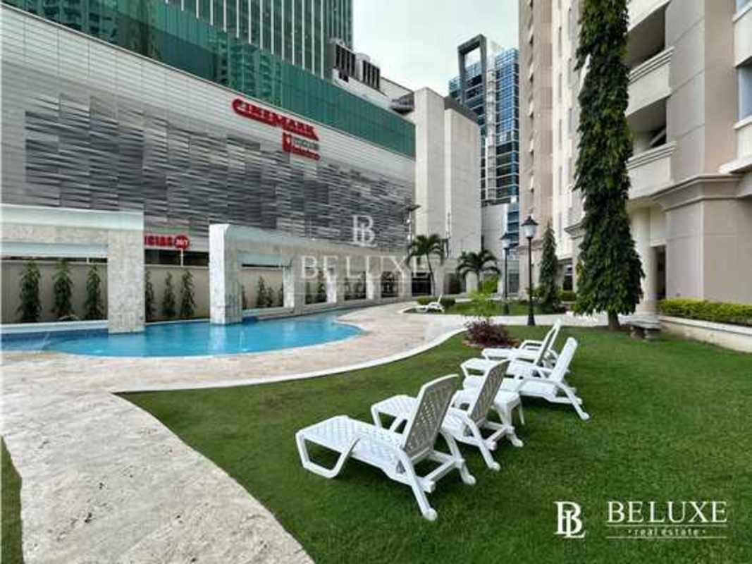 Contemporary kitchen with granite counters in PH Costa Pacifica Punta Pacifica unit rental