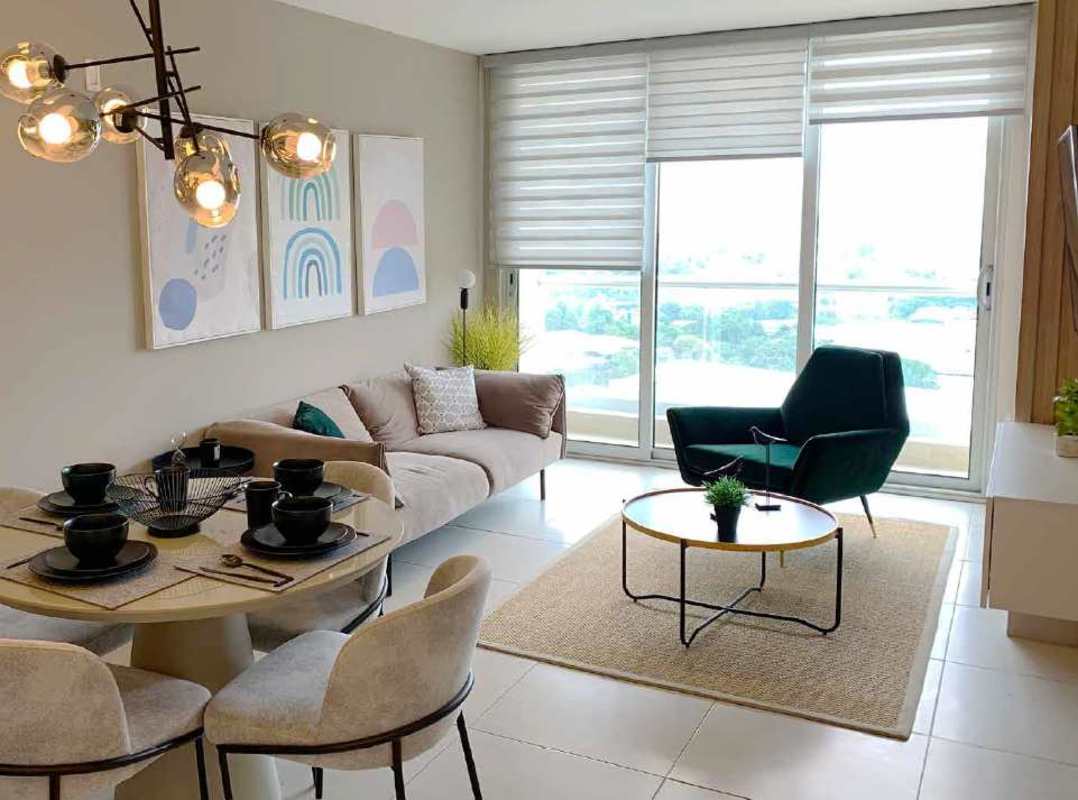 Game lounge with foosball, city views, modern design Greenwood Panama