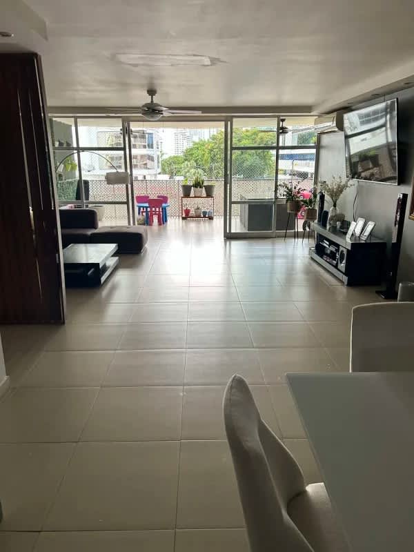 Private balcony with safety net and city views at PH Diplomatico Obarrio Panama