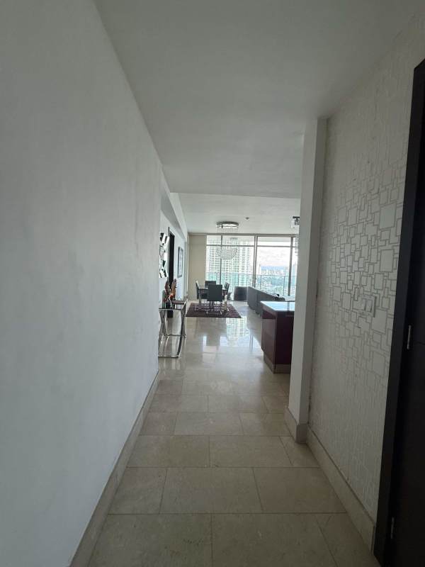 Luxury kitchen with granite counters modern cabinets Punta Pacifica apartment sale