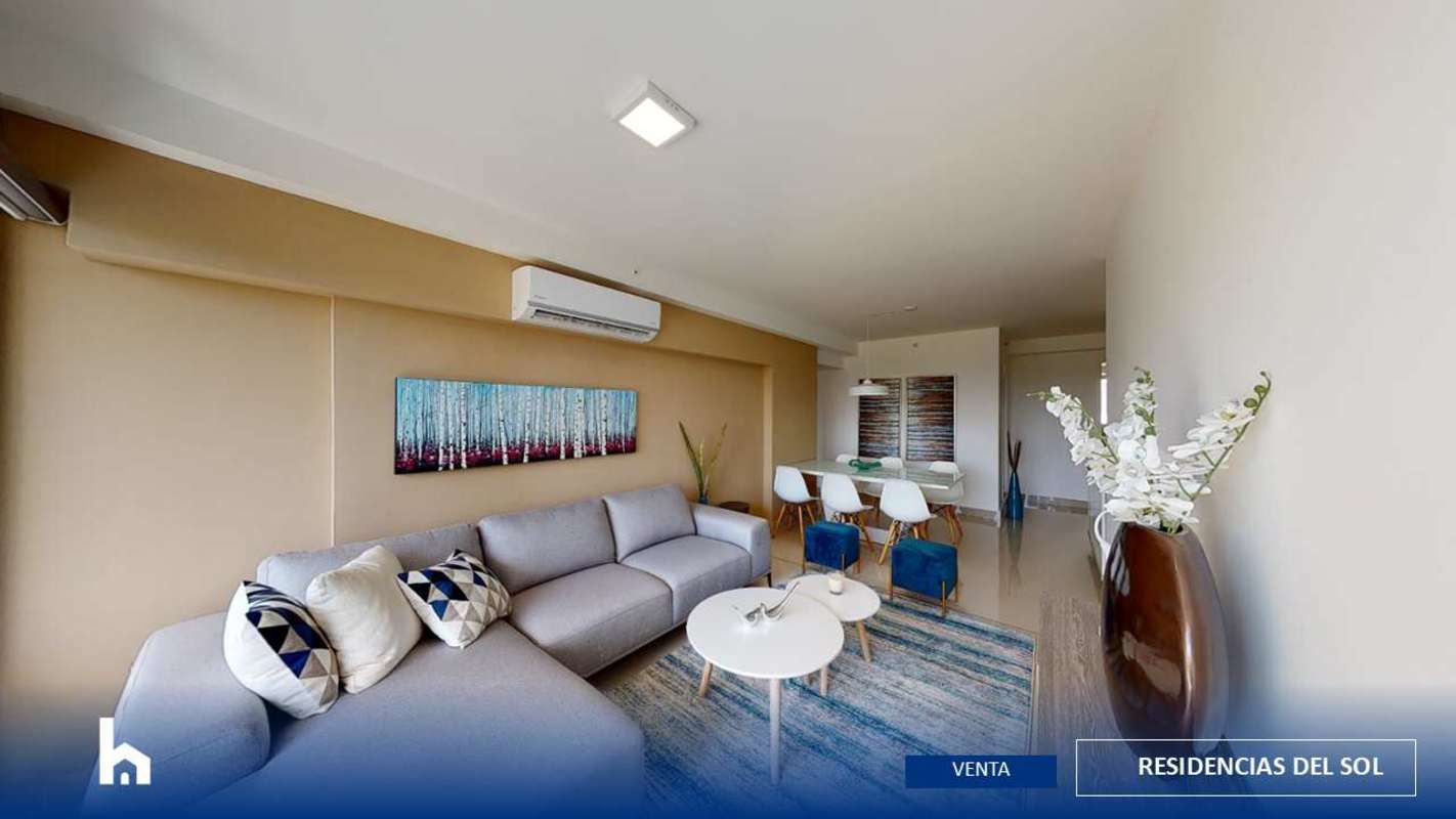 Bedroom space in Residencias del Sol with large closet and window view in Panama City