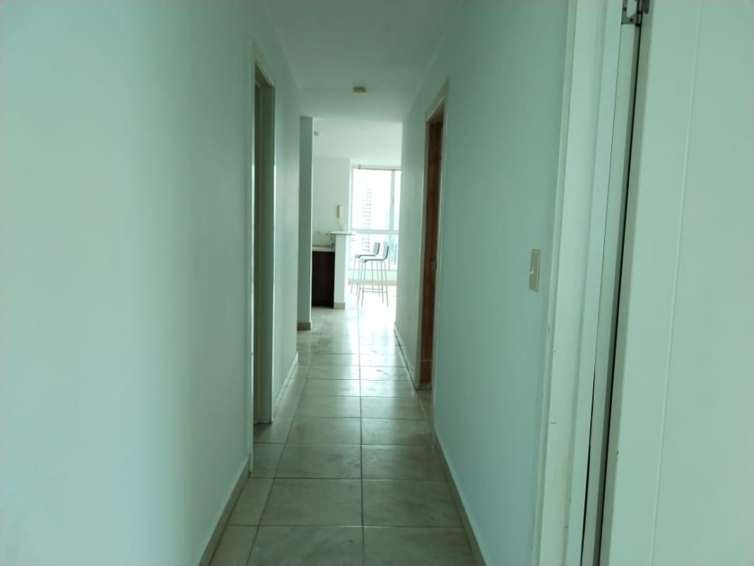Bedroom with window natural light city skyline PH Oasis Tower Via Porras Panama