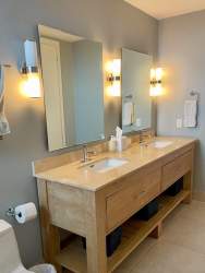 Bright open living and dining room with terrace access at Buenaventura penthouse Panama