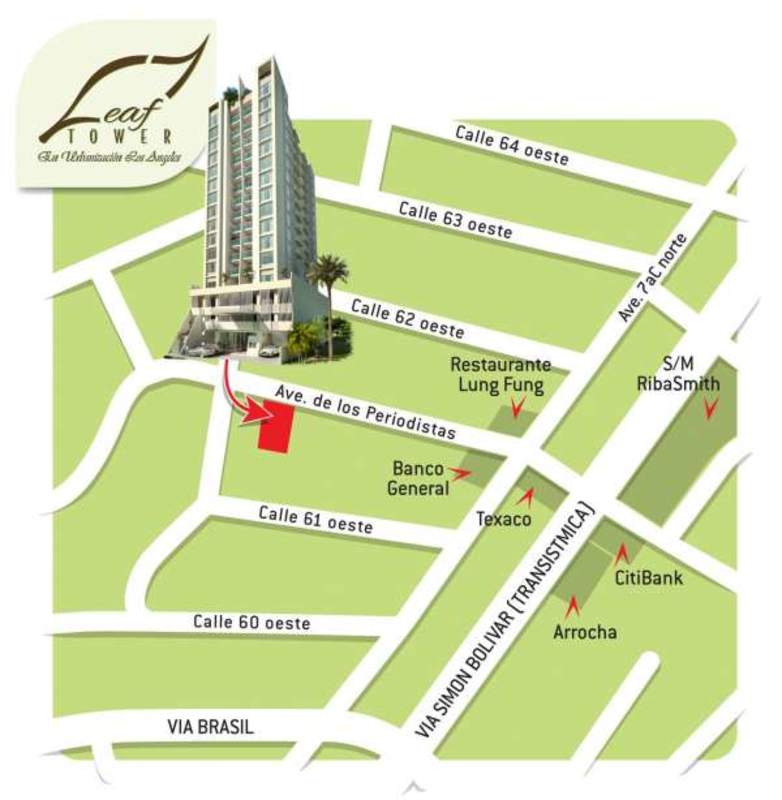 Swimming pool with deck, lounge chairs and social area at PH Leaf Tower Bethania Panama