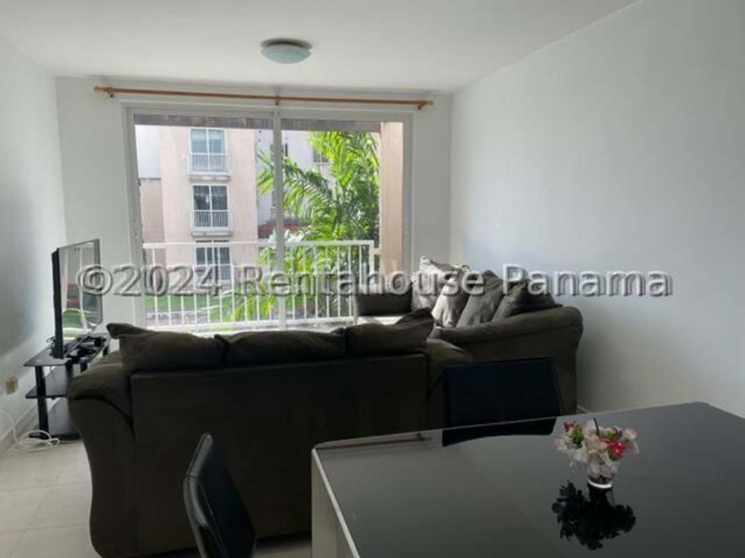 Contemporary kitchen with cabinets and window Costa Sur Panama