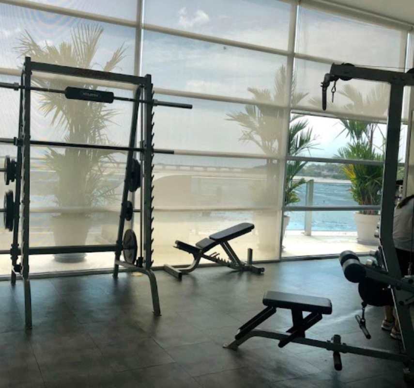 Equipped resident gym with panoramic view Coco del Mar Panama in PH Seawaves tower