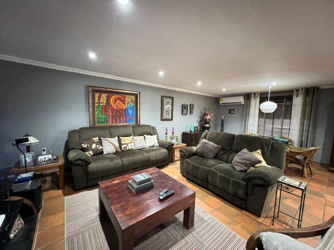 Bright dining room with large windows upscale house PH Costa Bella Costa del Este Panama