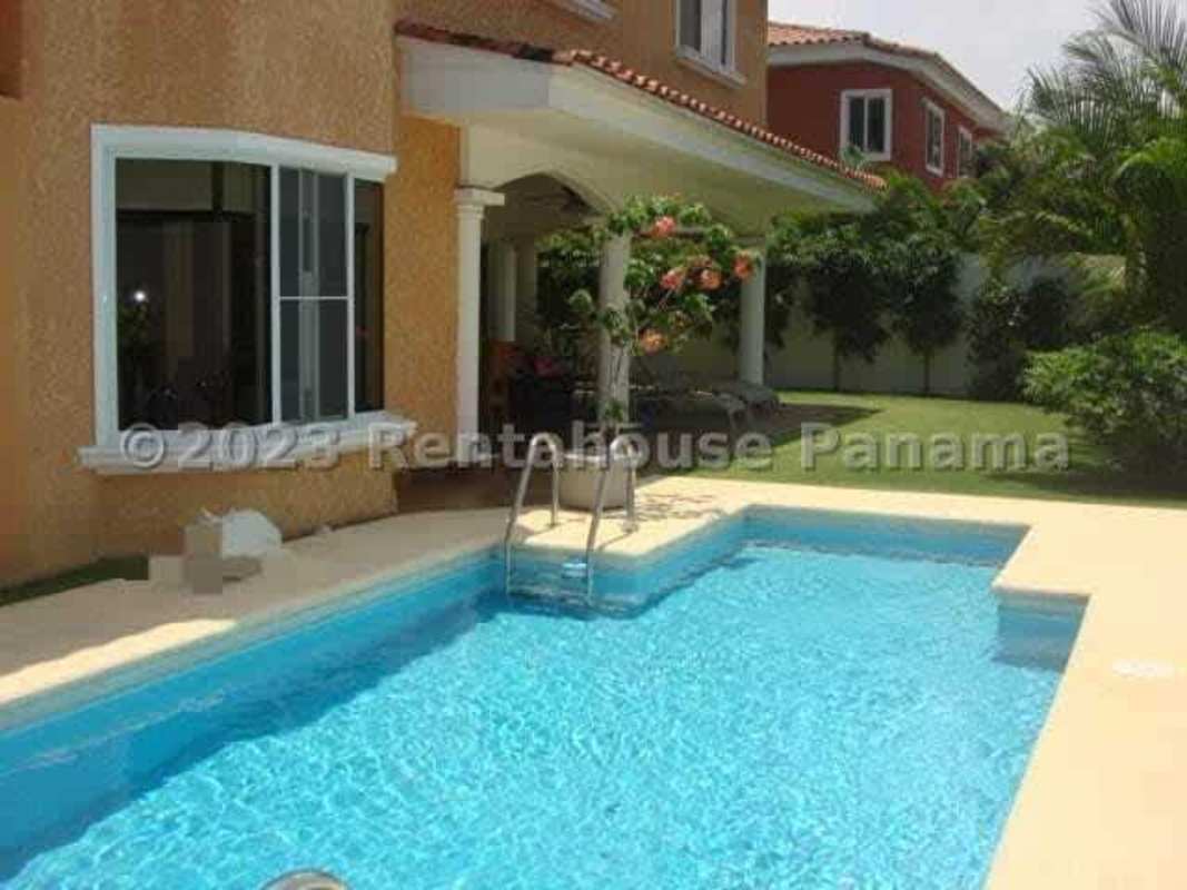 Soccer field and children playground in exclusive Costa del Este Estates Panama City