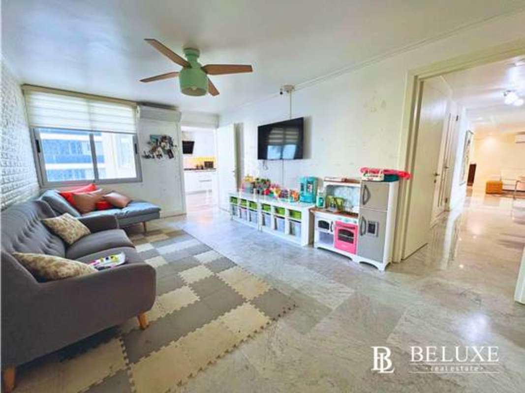 Balcony with stunning skyline and Pacific Ocean views at PH Lalique Punta Paitilla Panama