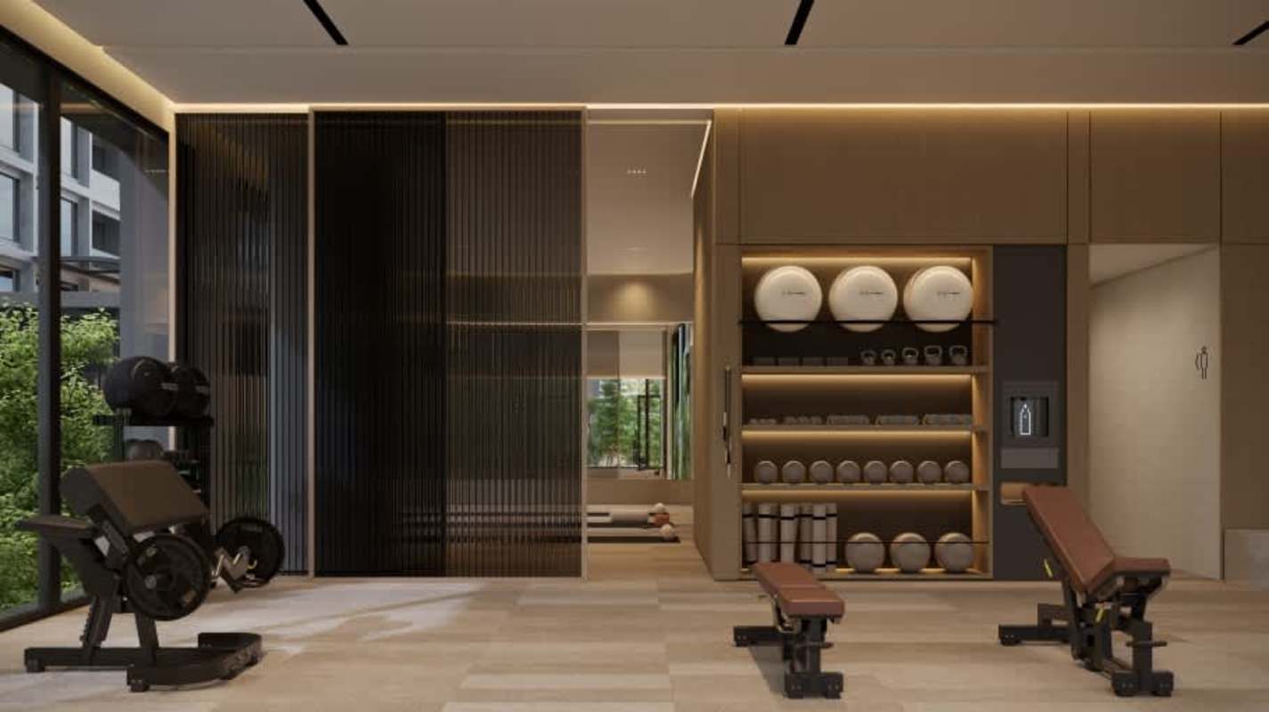 Multi-level luxury spa with sauna, steam, and relaxation lounge in PH Obarrio Tower Panama