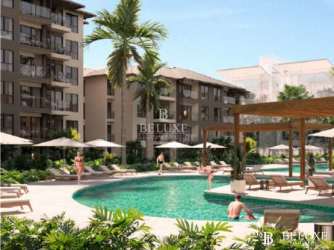 Private balcony with ocean/mountain views from a beachfront apartment at PH Olas del Mar Punta Chame Panama