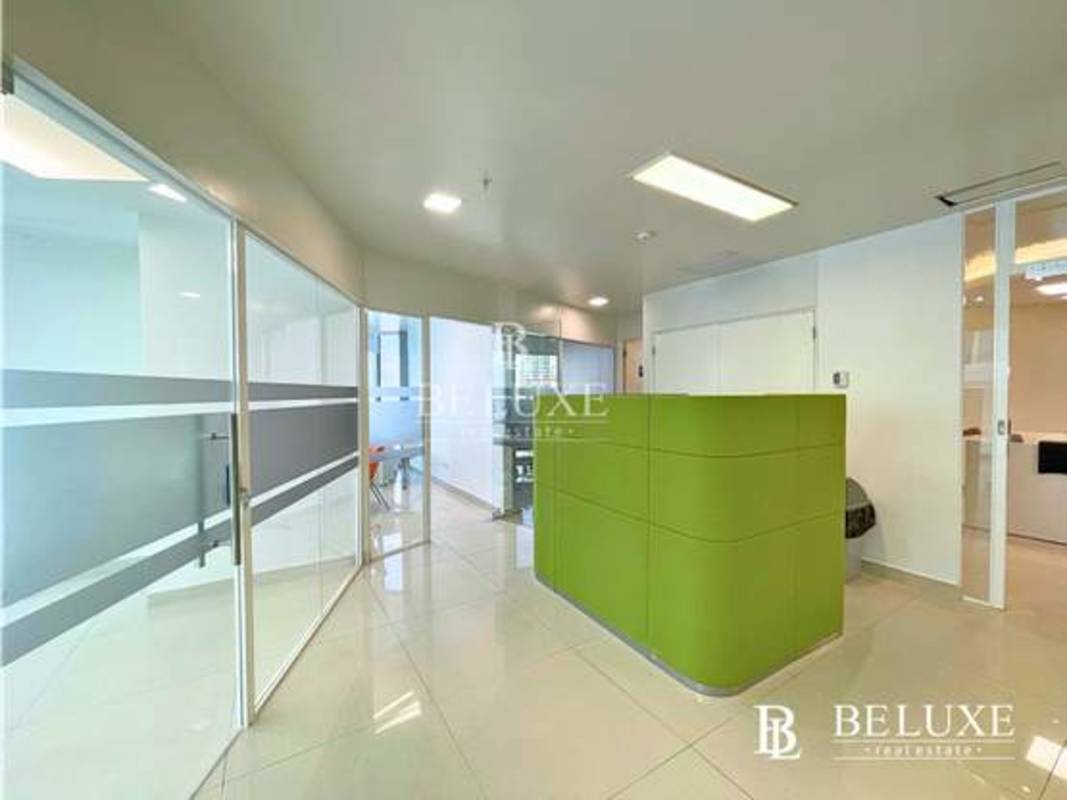 Spacious bright corporate office with panoramic windows and ocean view in Financial Park Costa del Este Panama