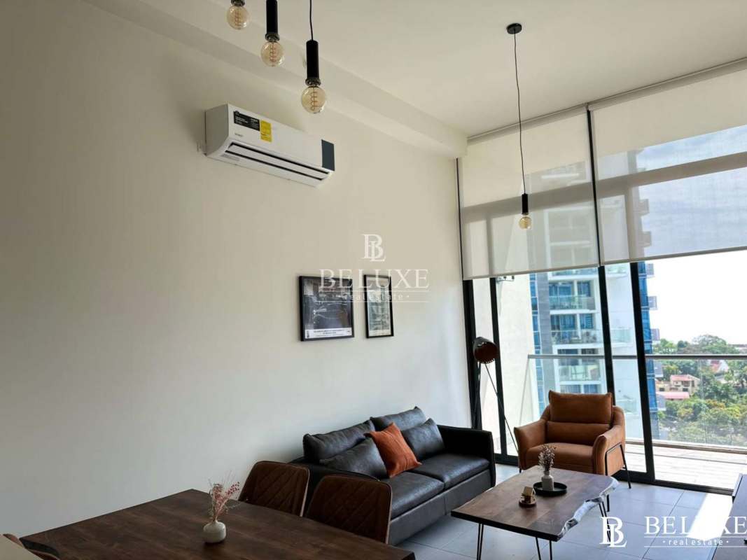 Bathroom with glass shower enclosure, floating vanity, elegant tile work at PH Coco Place Coco del Mar Panama