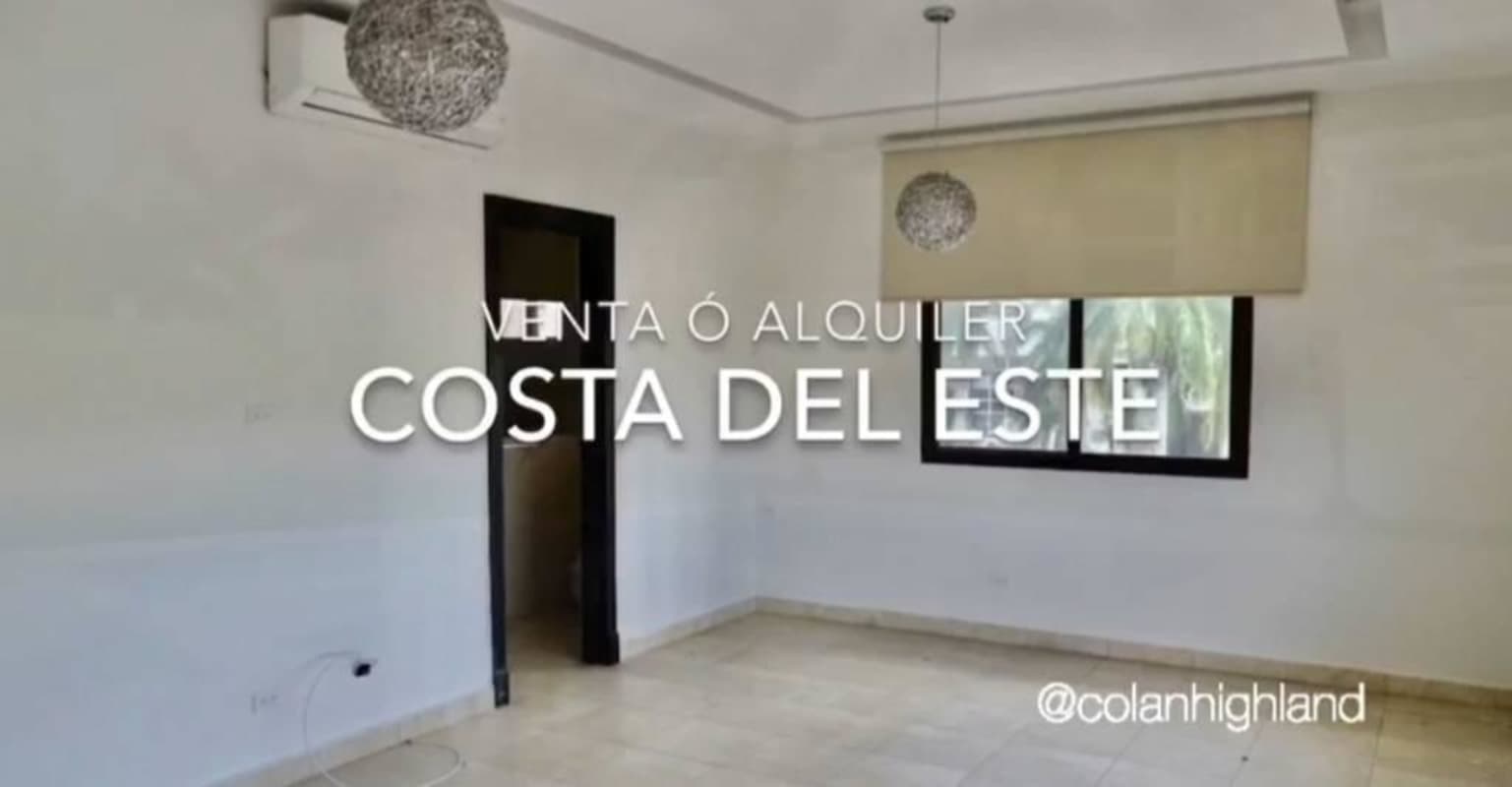 Spacious modern living room with natural light in Costa del Este luxury house Panama